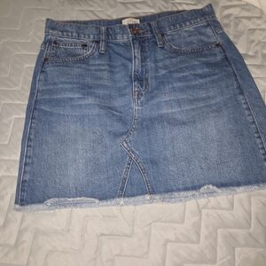 J. Crew Denim Mini Skirt in Medium-wash Blue sz 29 (sz 8)